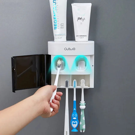 Toothpaste Toothpaste Dispenser Magnetic Toothbrush Holder Toothpaste Bathroom Accessories